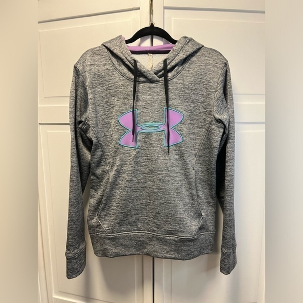Under Armour Coldgear Pullover Sweatshirt With Hoodie Size Women’s Small